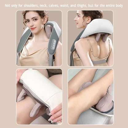 3D Kneading Neck & Back Massager – Deep Tissue Pain Relief